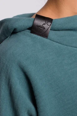 Clearance Ayetryczna buza z kapture - turkuowa Odzież Casualowa|Dobry Skład