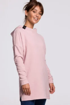 Discount Ayetryczna buza z kapture - pudrowa Odzież Casualowa|Dobry Skład