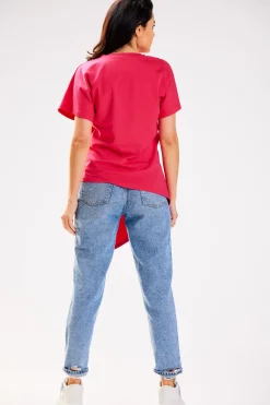 Clearance Ayetryczna buzka z krótki rękawe - fukja Odzież Casualowa|Dobry Skład