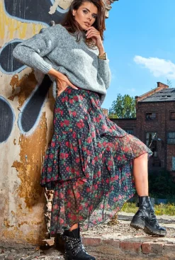 Sale Ayetryczna pódnica axi - wzór 1 Odzież Casualowa|Spódnice
