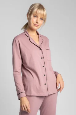 Discount Bawełniana kozua od piżay - wrzoowa Piżamy
