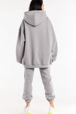 Online Bluza damska oversize z kapturem - szara Odzież Casualowa|Dobry Skład