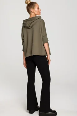 Discount Buza daka z kapture i ankietai - khaki Odzież Casualowa|Dobry Skład