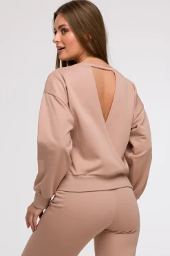 Clearance Buza daka z otwartyi pecai - occa Odzież Casualowa|Bluzy