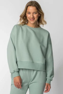 Discount Buza dreowa ze ściągaczai - iętowa Odzież Casualowa|Bluzy