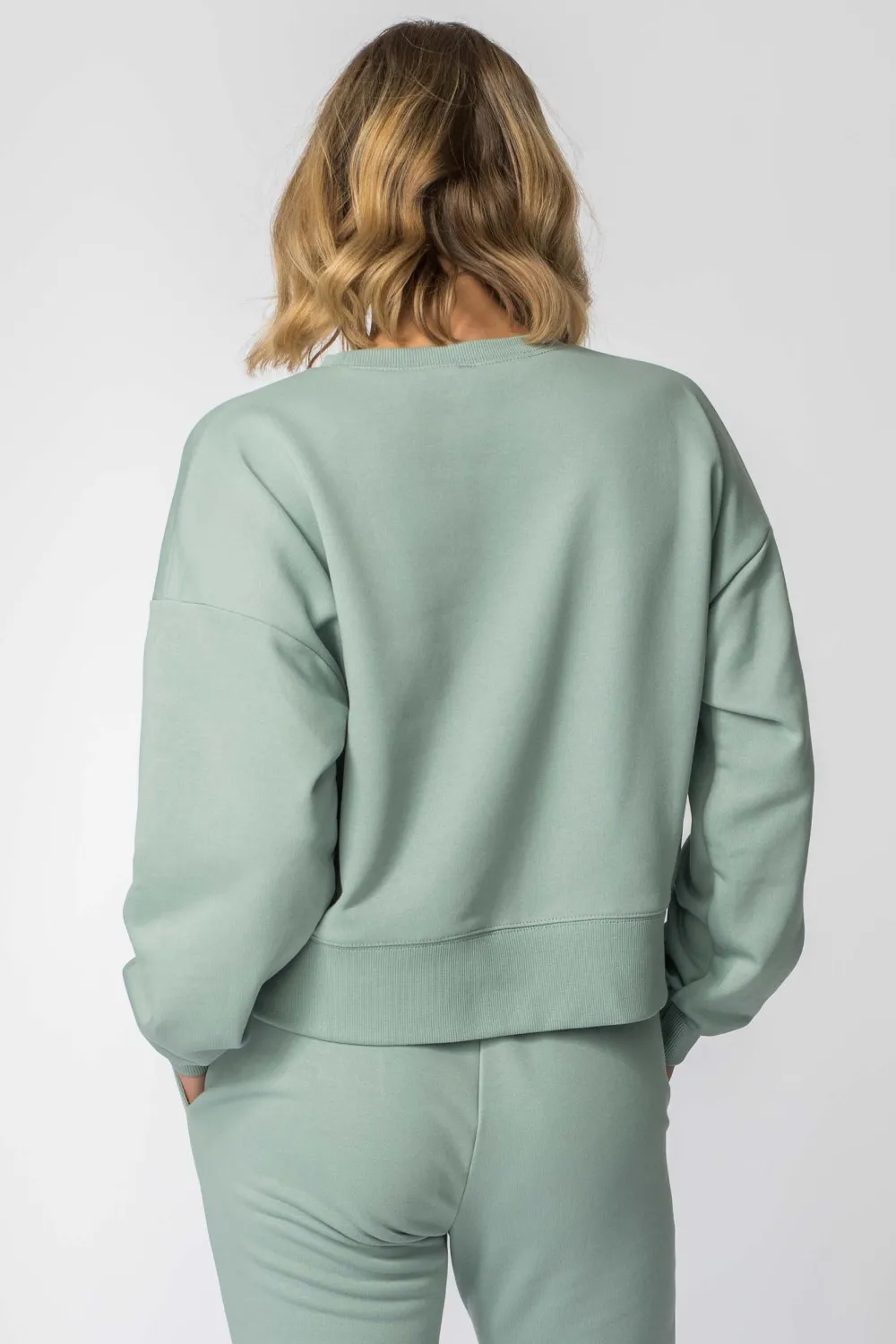 Discount Buza dreowa ze ściągaczai - iętowa Odzież Casualowa|Bluzy