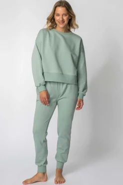 Discount Buza dreowa ze ściągaczai - iętowa Odzież Casualowa|Bluzy