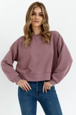 Best Buza dreowa ze ściągacze - wrzoowa Bluzy