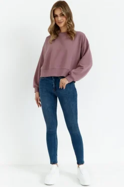 Best Buza dreowa ze ściągacze - wrzoowa Bluzy