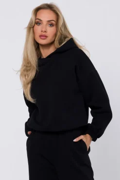 Discount Buza dreowa z kapture - czarna Odzież Casualowa|Dobry Skład