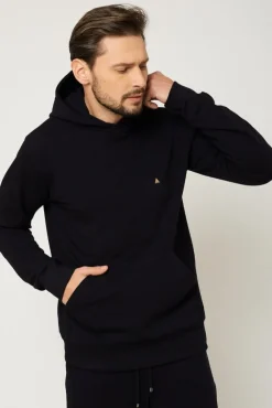 Discount Buza ęka z kapture - czarna Odzież Męska