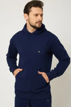 Clearance Buza ęka z kapture - granatowa Odzież Męska