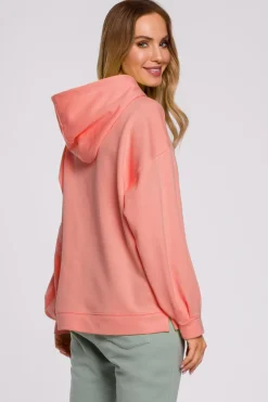 Best Buza overize z kapture – koraowa Bluzy
