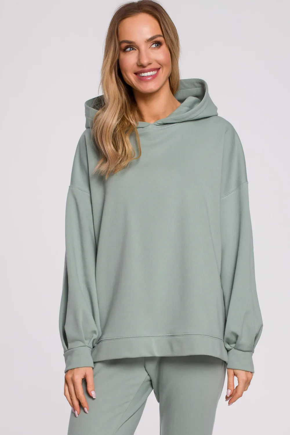 Clearance Buza overize z kapture – iętowa Bluzy|Kolory I Printy Sezonu