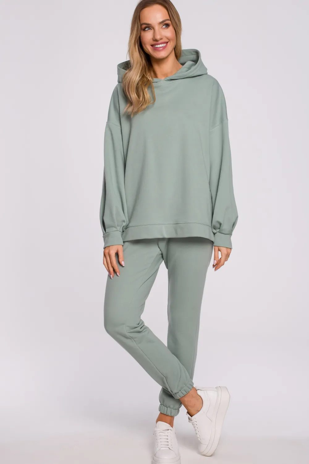 Clearance Buza overize z kapture – iętowa Bluzy|Kolory I Printy Sezonu