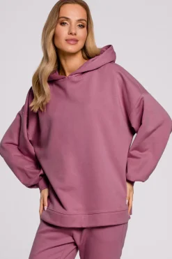 Online Buza overize z kapture – wrzoowa Bluzy