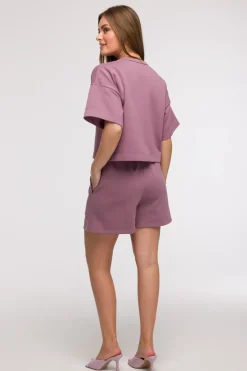 Sale Buza overize z krótkii rękawai - wrzoowa Odzież Casualowa|Dobry Skład