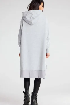 Best Bluza oversize z rozcięciami po bokach - szara Odzież Casualowa|Dobry Skład