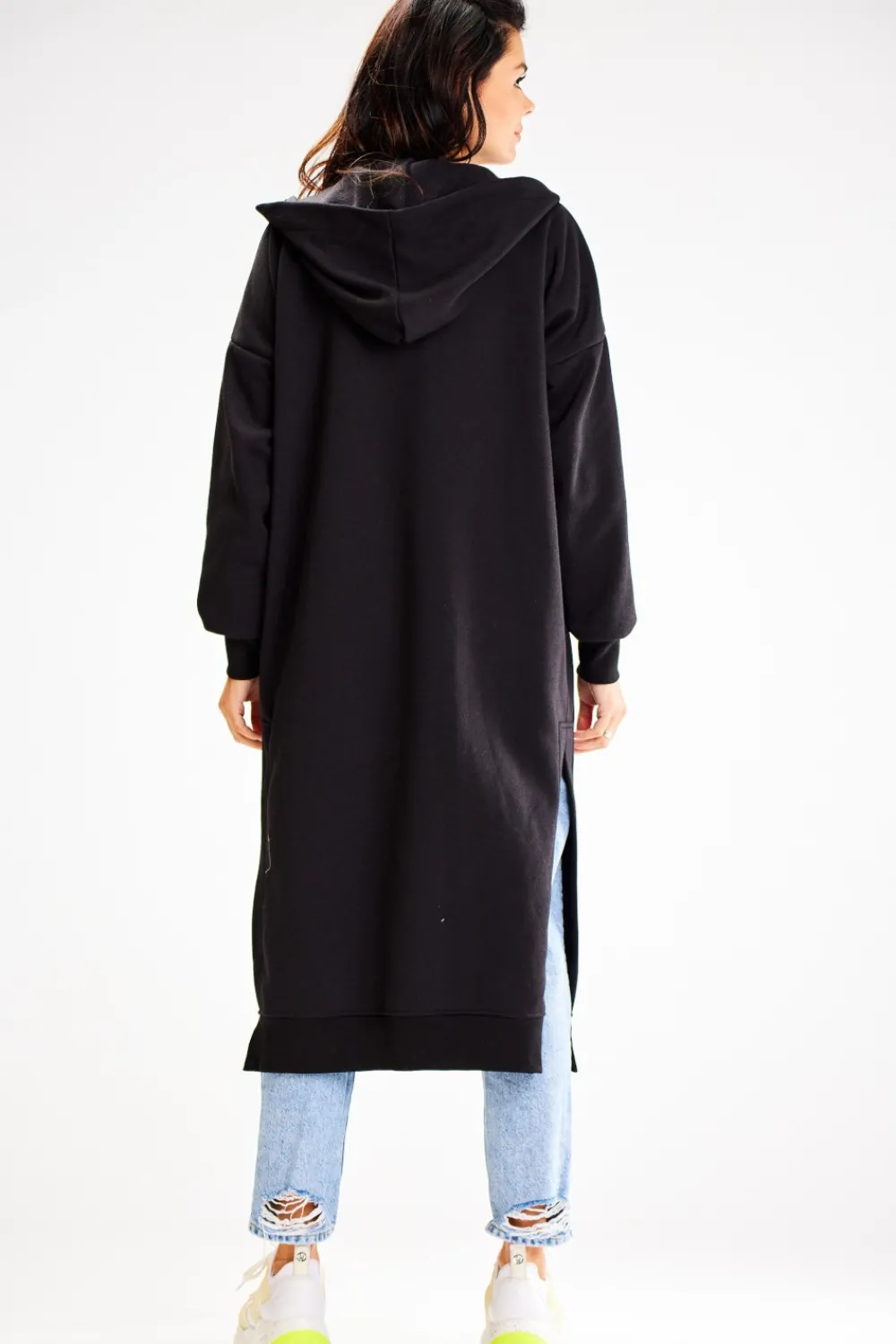 New Buza typu parka z kapture i kiezeniai - czarna Odzież Casualowa|Bluzy