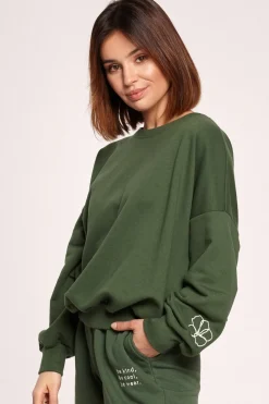 Sale Buza z dekote na pecach - trawiata Odzież Casualowa|Bluzy