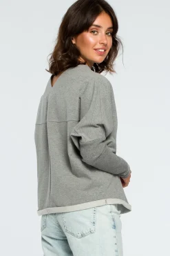 Sale Buza z dekote z tyłu - zara Odzież Casualowa|Dobry Skład