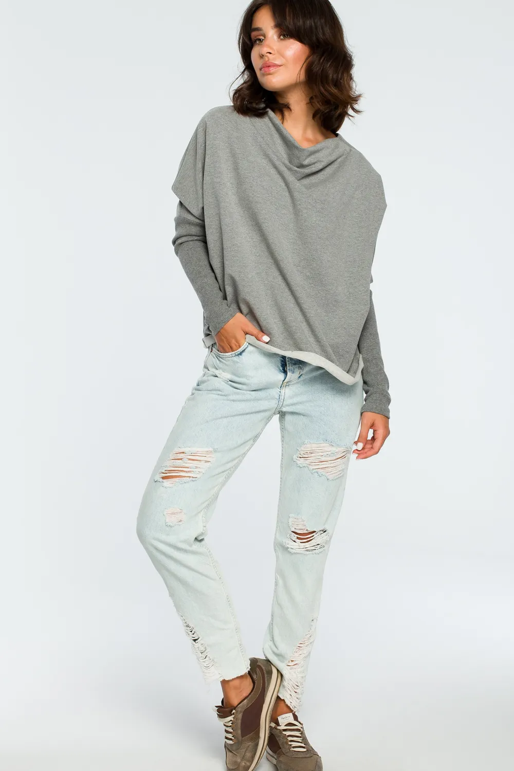 Sale Buza z dekote z tyłu - zara Odzież Casualowa|Dobry Skład