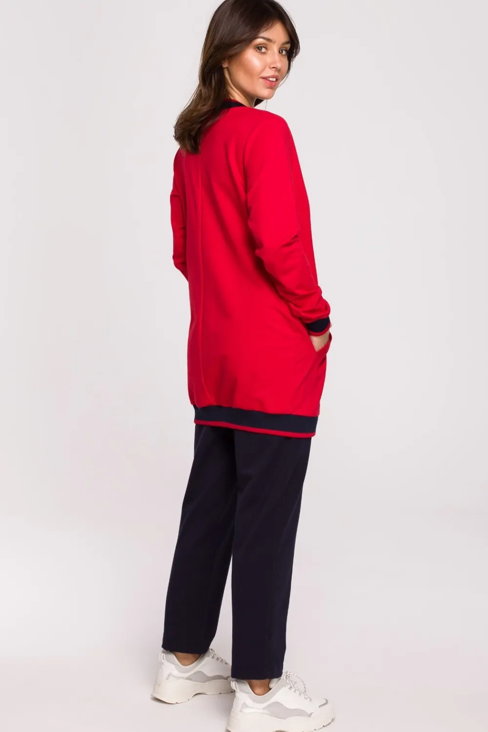 Best Bluza ze ściągaczami - czerwona Bluzy