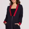 Clearance Bluza ze ściągaczami - granatowa Bluzy