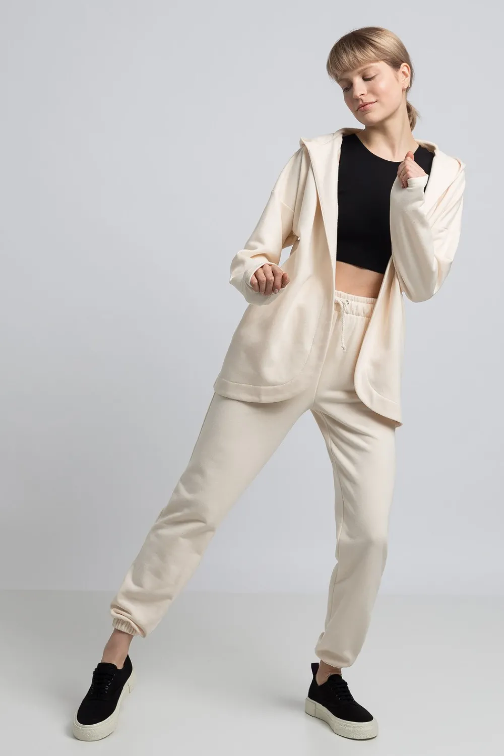 Hot Buza z kapture bez zapięcia - waniiowa Odzież Casualowa|Bluzy