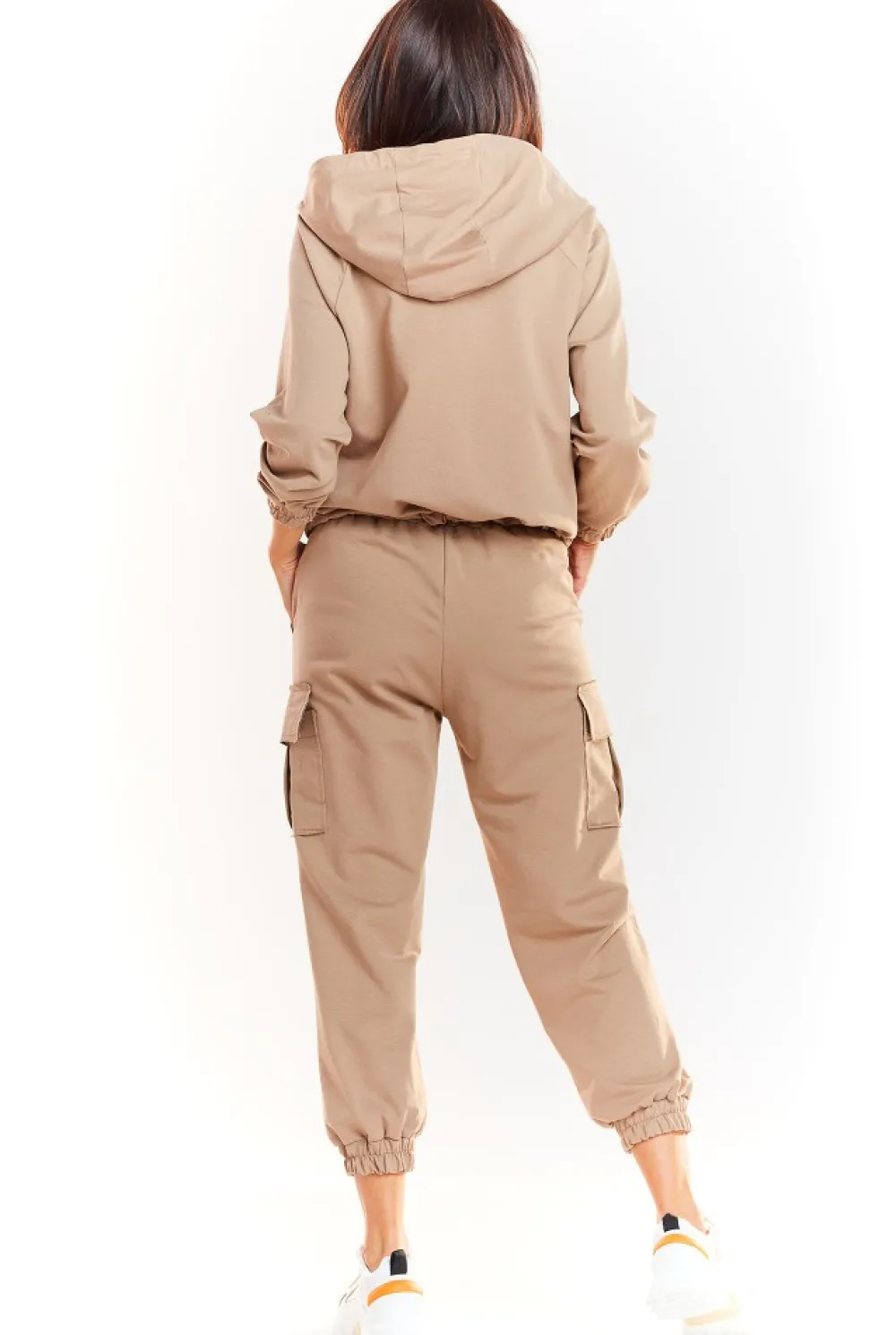Bluza z kapturem zapinana na zamek - beżowa Dobry Skład|Bluzy