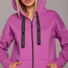 Hot Bluza z kapturem zasuwana na zamek - lawendowa Bluzy