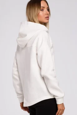 Clearance Buza z kapture zauwana na zaek - ecru Odzież Casualowa|Bluzy