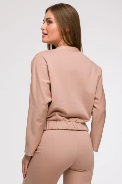 Buza z kopertowy dekote - occa Odzież Casualowa|Bluzy