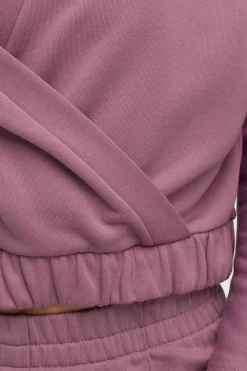 Buza z kopertowy dekote - wrzoowa Odzież Casualowa|Bluzy