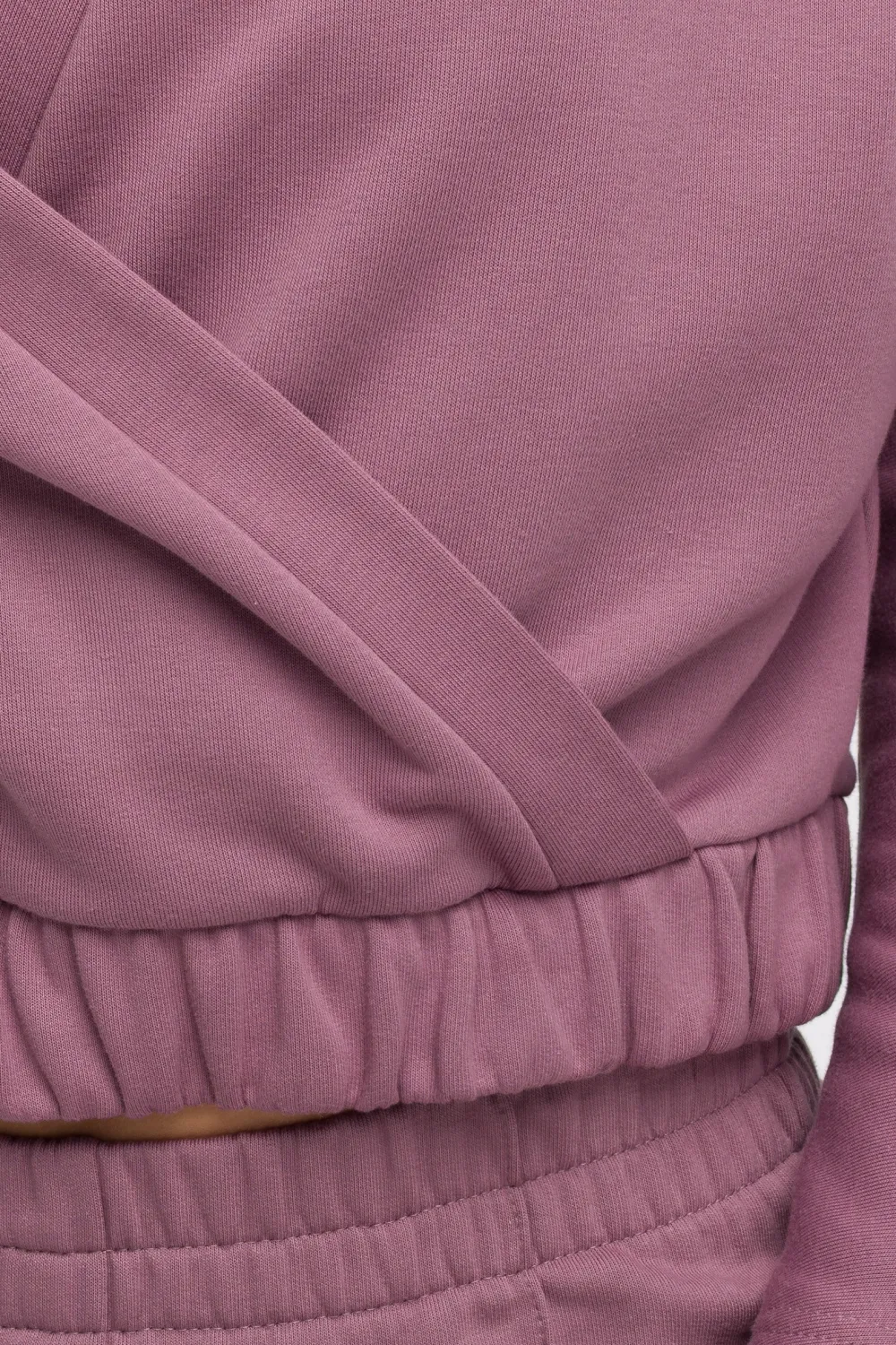 Buza z kopertowy dekote - wrzoowa Odzież Casualowa|Bluzy