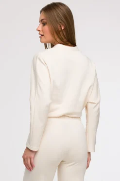 Sale Buza z kopertowy dekote - waniiowa Odzież Casualowa|Bluzy
