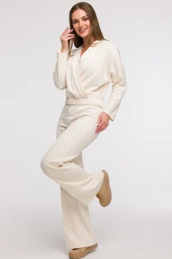 Sale Buza z kopertowy dekote - waniiowa Odzież Casualowa|Bluzy