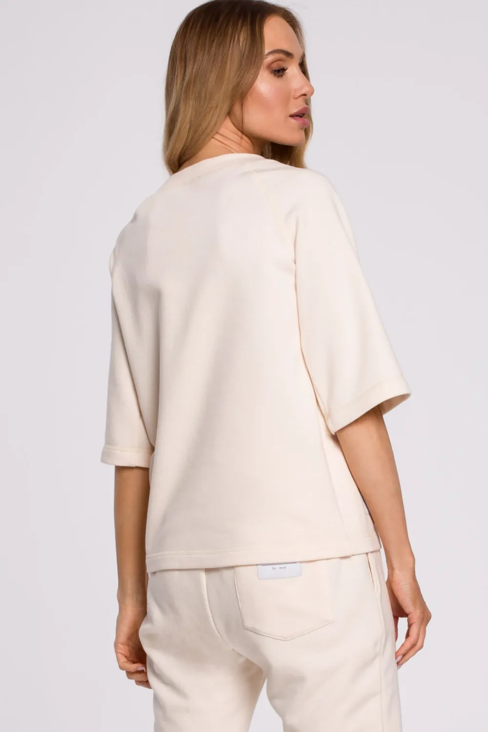 Best Bluza z krótkimi rękawami - waniliowa Bluzy
