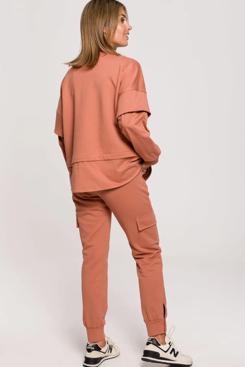 Clearance Buza z wartwowyi rękawai uniex - cegata Odzież Casualowa|Bluzy