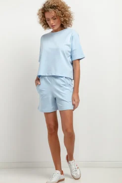 Online Buzka z krótki rękawe - janoniebieka Odzież Casualowa|Kolory I Printy Sezonu