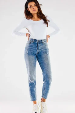 Hot Body dakie z okrągły dekote - białe Body|Odzież Casualowa