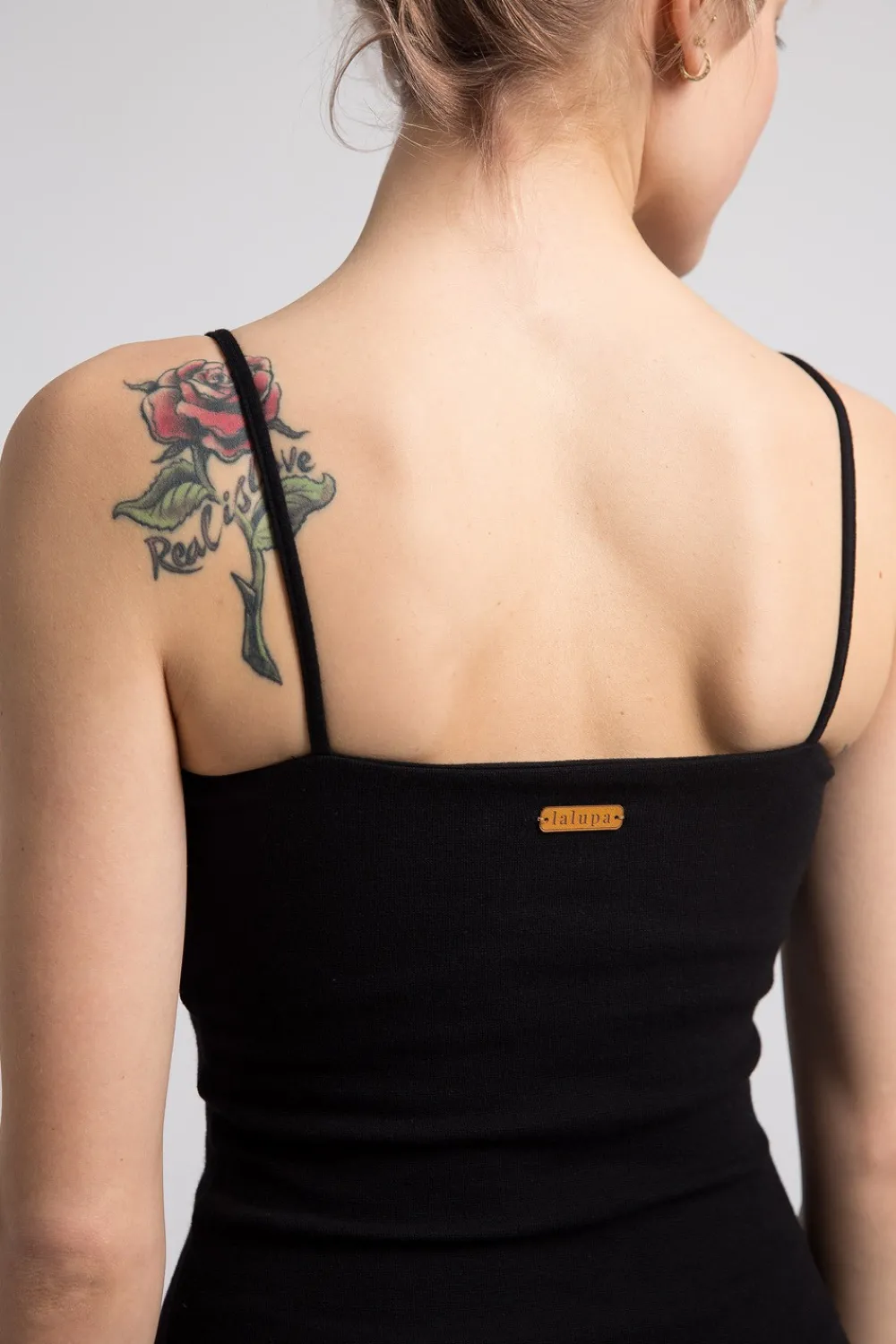 Sale Body na cienkich raiączkach - czarne Body|Odzież Casualowa