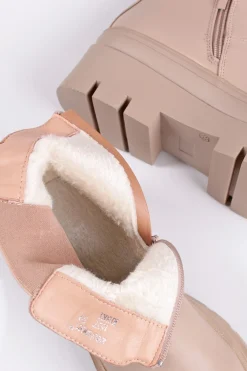 New Botki do kostki Nolya - beżowe Botki
