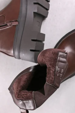 Hot Buty do kostek Alpa - brązowe Botki