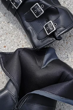 Hot Buty do kostek Ava - czarne Botki