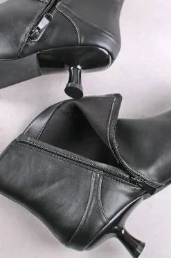 Best Buty do kostek na cienkim obcasie Isla - czarne Botki