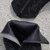 Buty do kostek z kamieniami Adaeze - czarne Botki