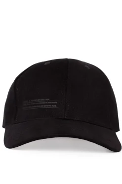 Hot Czapka unisex z daszkiem i nadrukiem - czarna Akcesoria