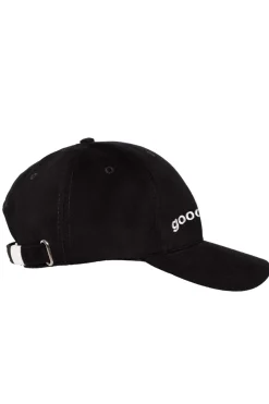Discount Czapka z daszkiem i haftem "good vibes" - czarna Akcesoria
