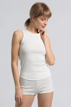 Sale Damski top na szelkach - biały Piżamy|Odzież Casualowa